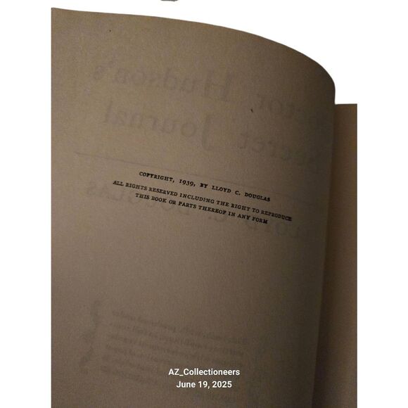Dr. Hudson's secret journal by Lloyd C. Douglas - grossett & Dunlap books - Picture 5 of 7
